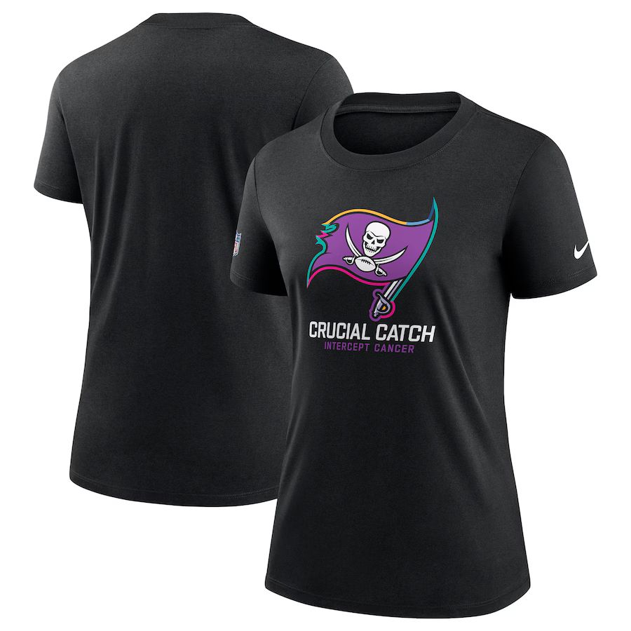 Women Tampa Bay Buccaneers 2024 Nike NFL black T shirts->nfl t-shirts->Sports Accessory